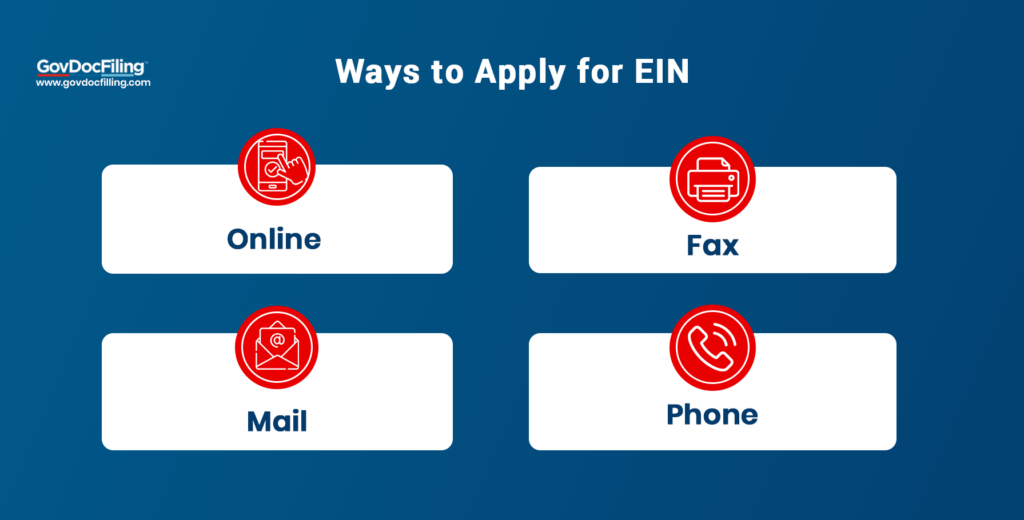 Ways to Apply for EIN - GovDocFiling